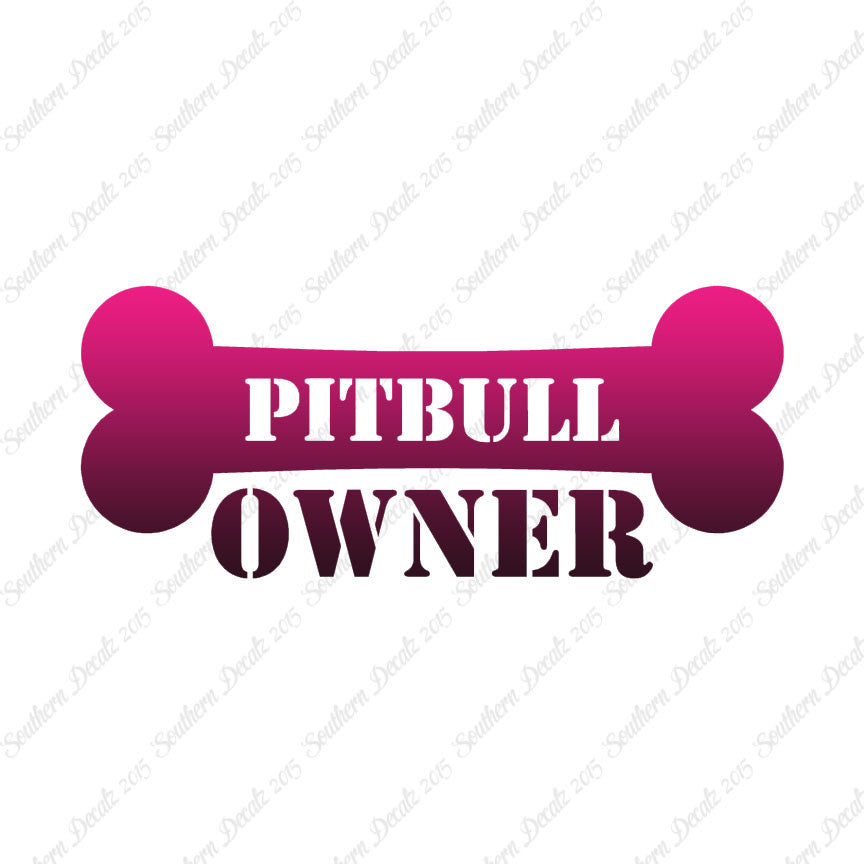 Pit Bull Dog Owner Bone