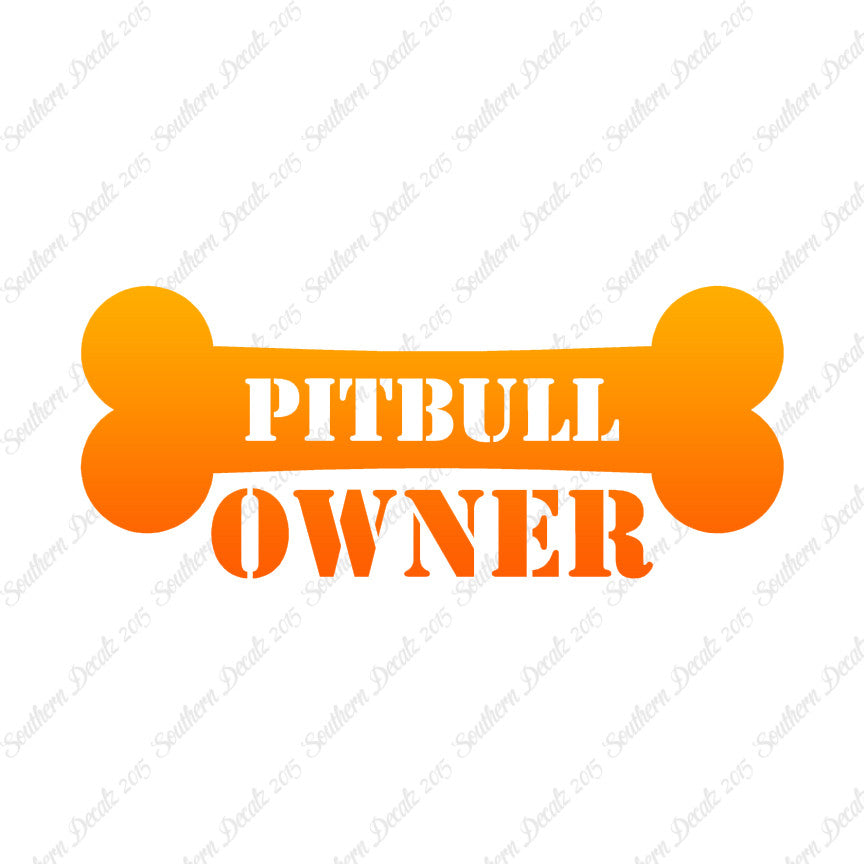 Pit Bull Dog Owner Bone