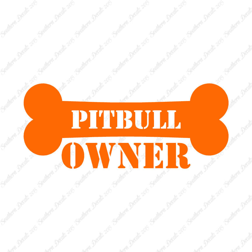 Pit Bull Dog Owner Bone