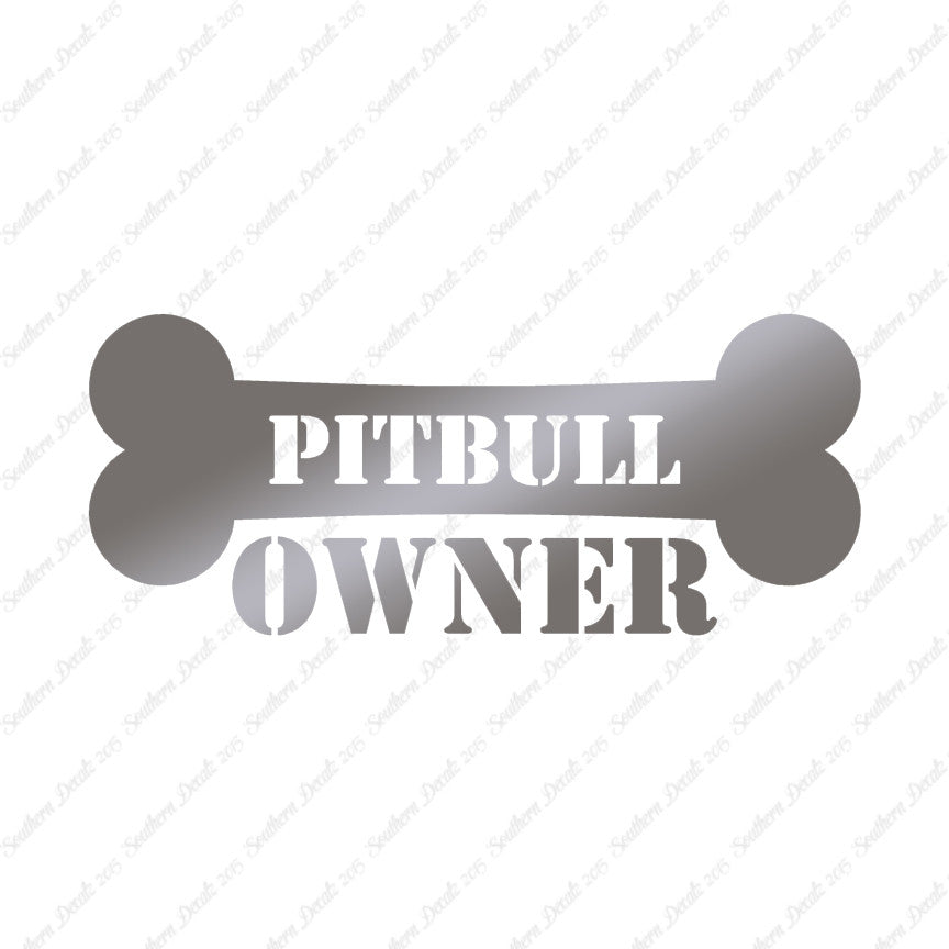 Pit Bull Dog Owner Bone