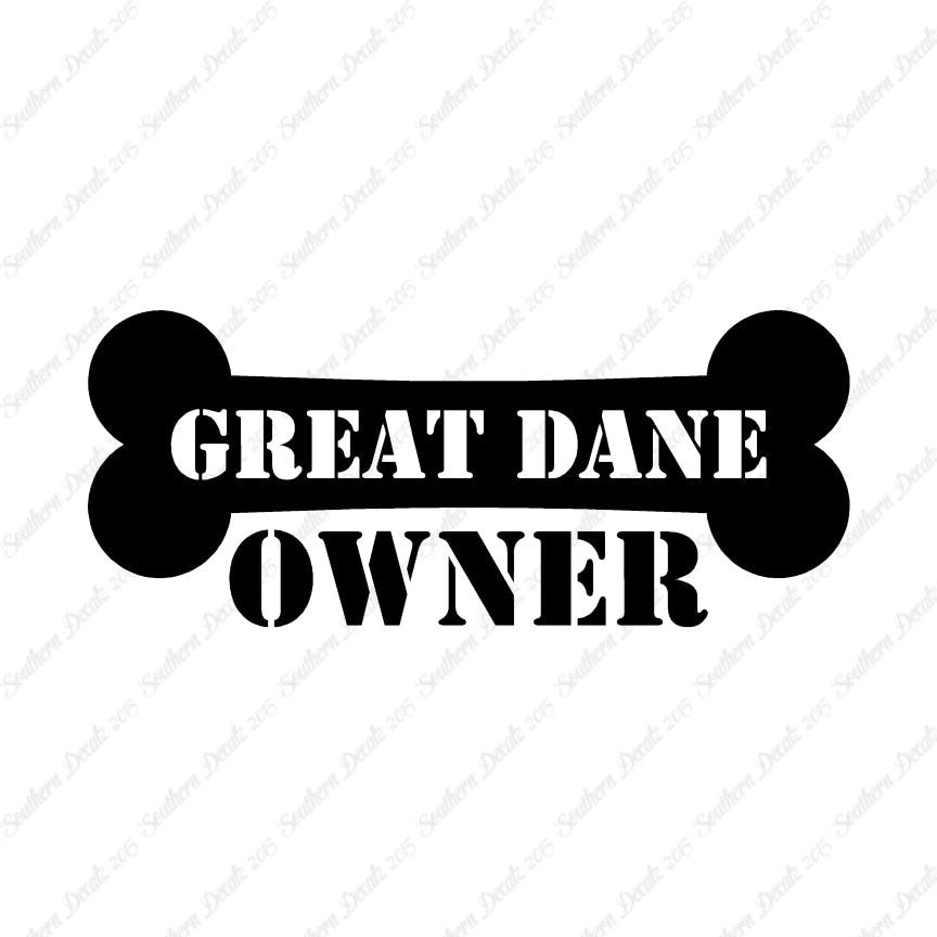 Great Dane Dog Owner Bone