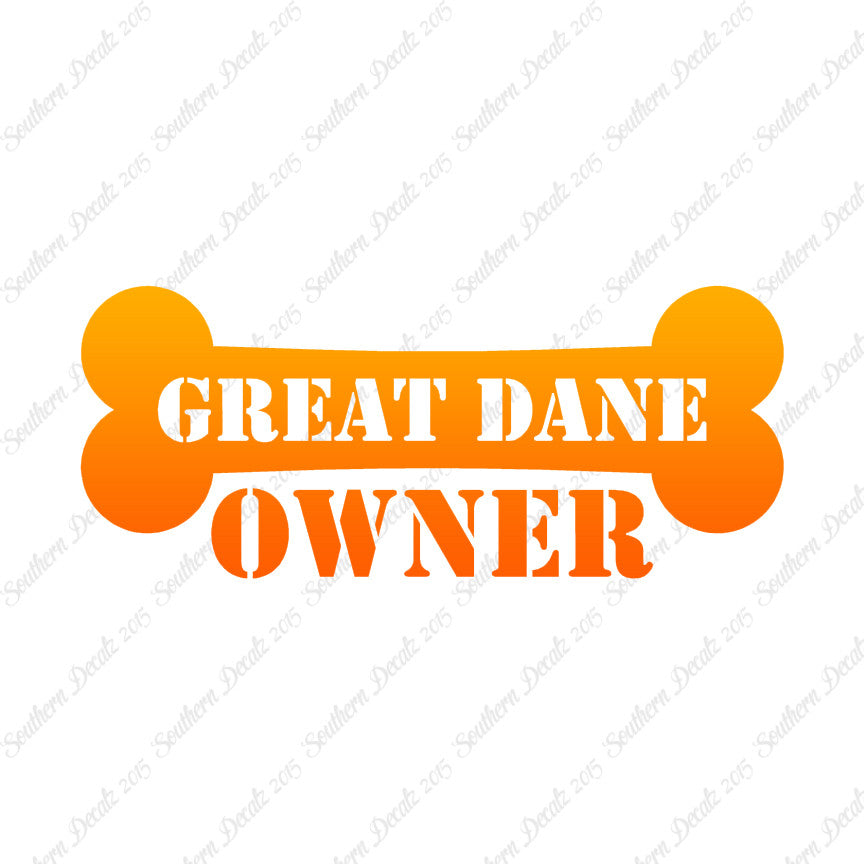 Great Dane Dog Owner Bone