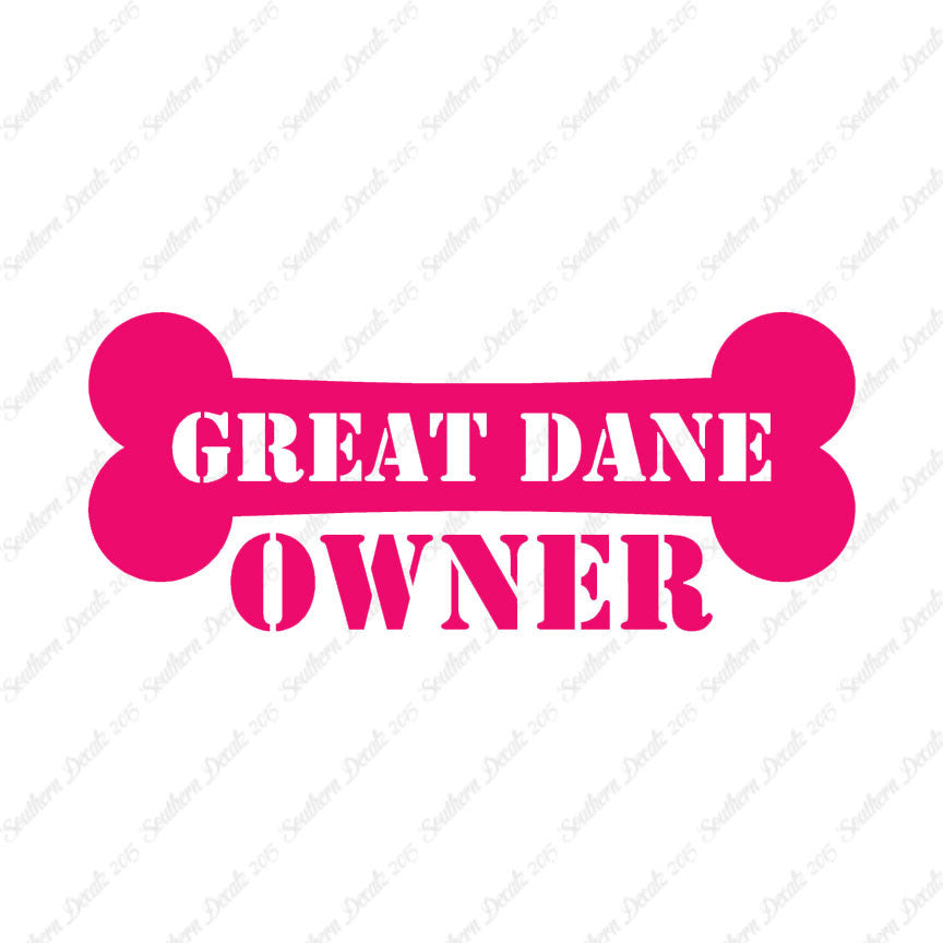 Great Dane Dog Owner Bone