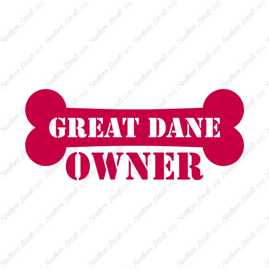 Great Dane Dog Owner Bone