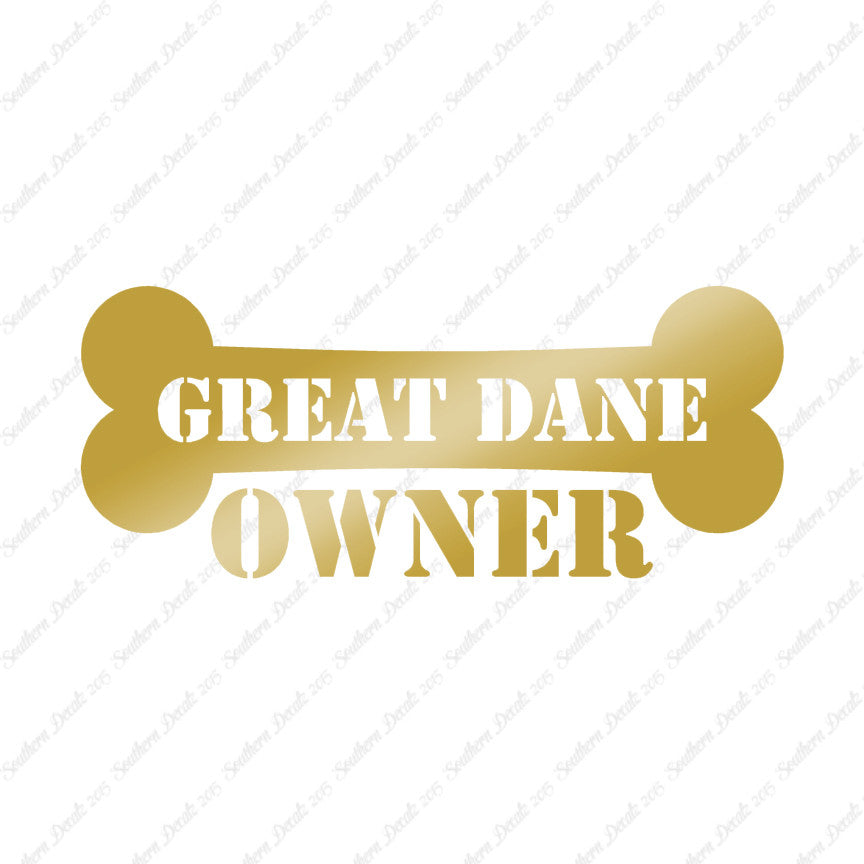 Great Dane Dog Owner Bone