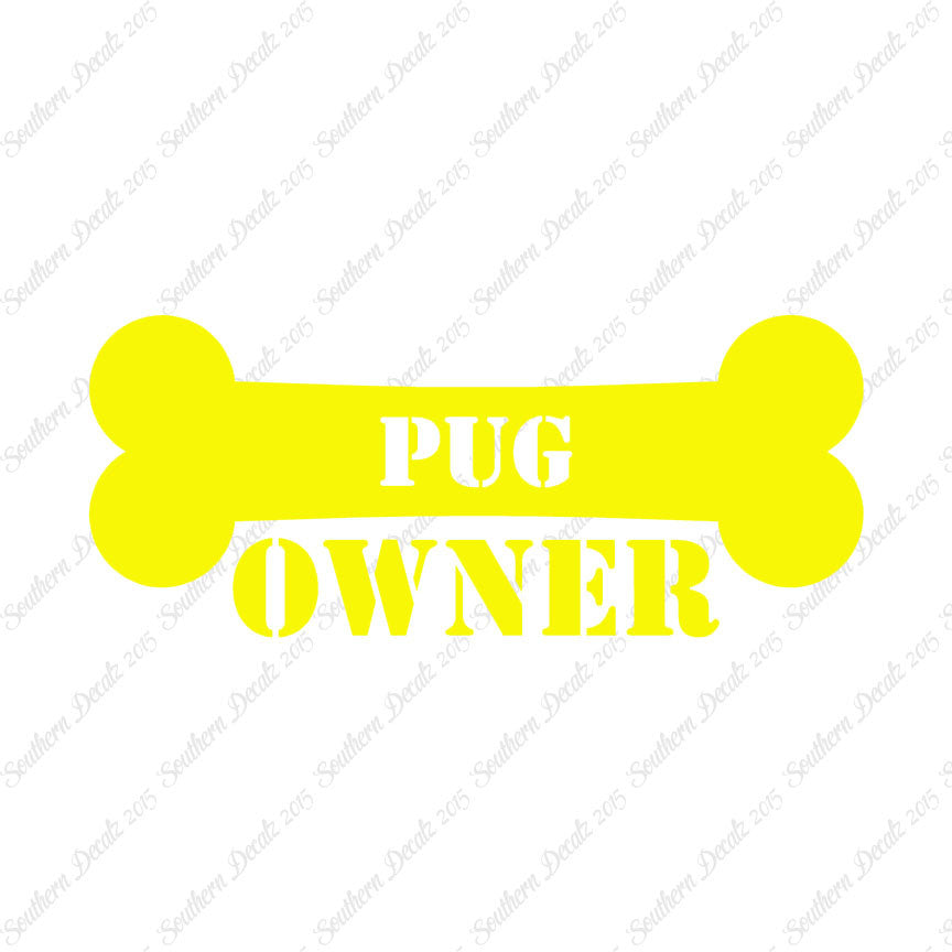 Pug Dog Owner Bone
