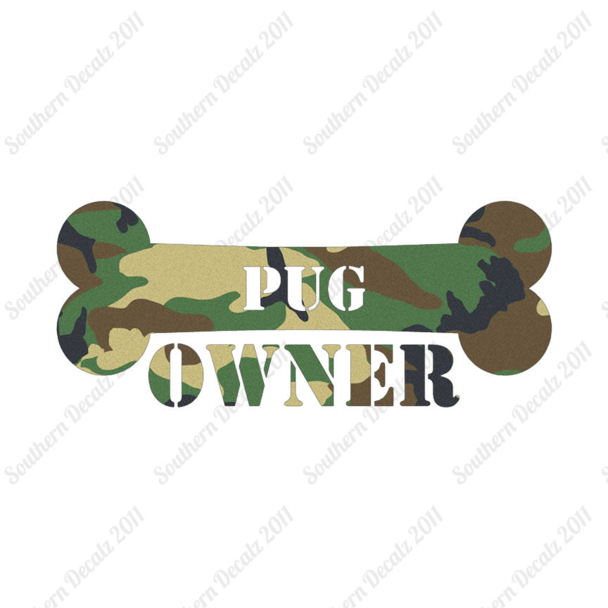 Pug Dog Owner Bone
