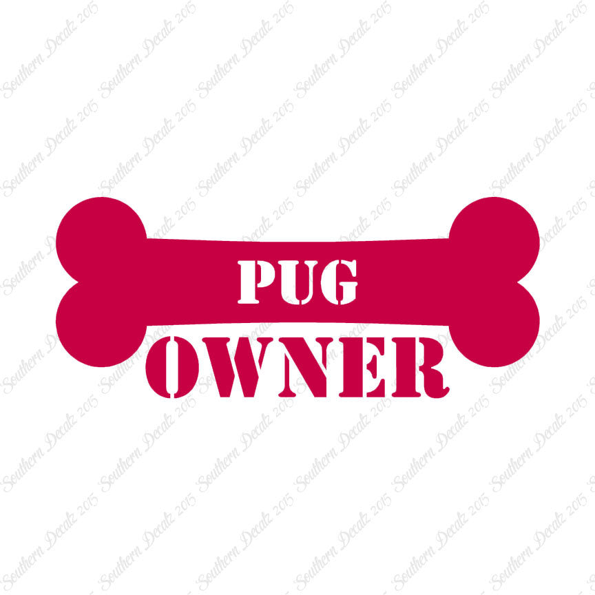 Pug Dog Owner Bone