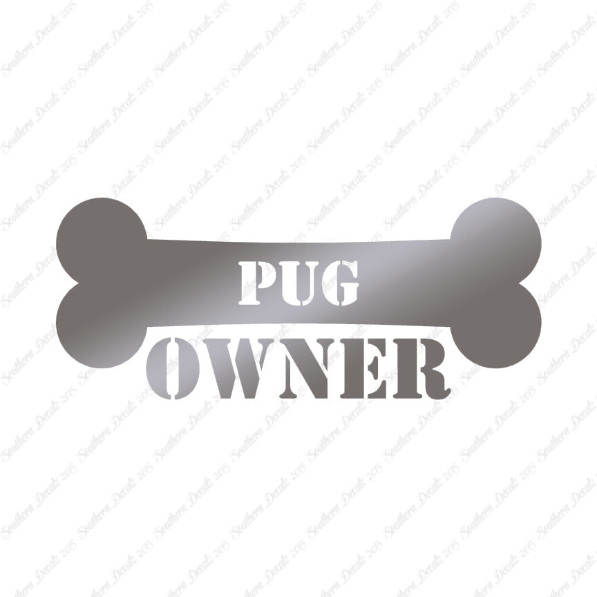 Pug Dog Owner Bone