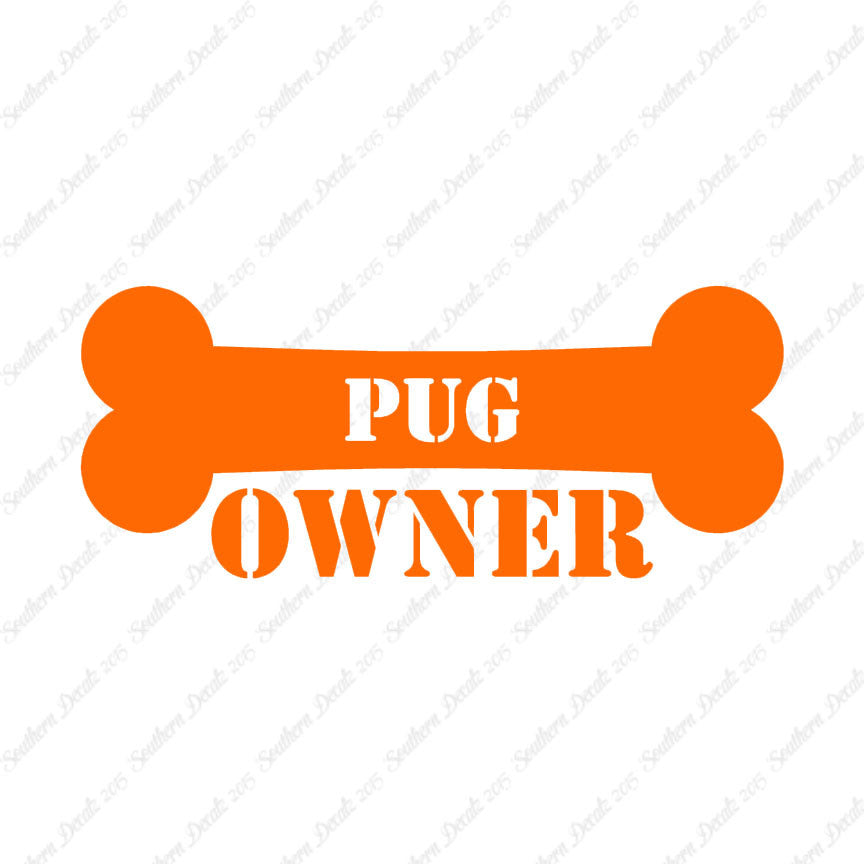 Pug Dog Owner Bone