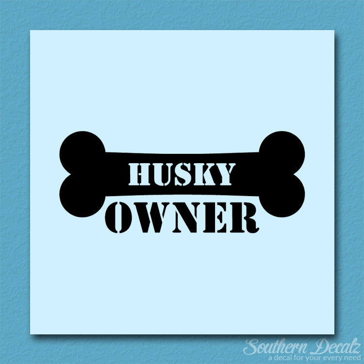 Husky Dog Owner Bone