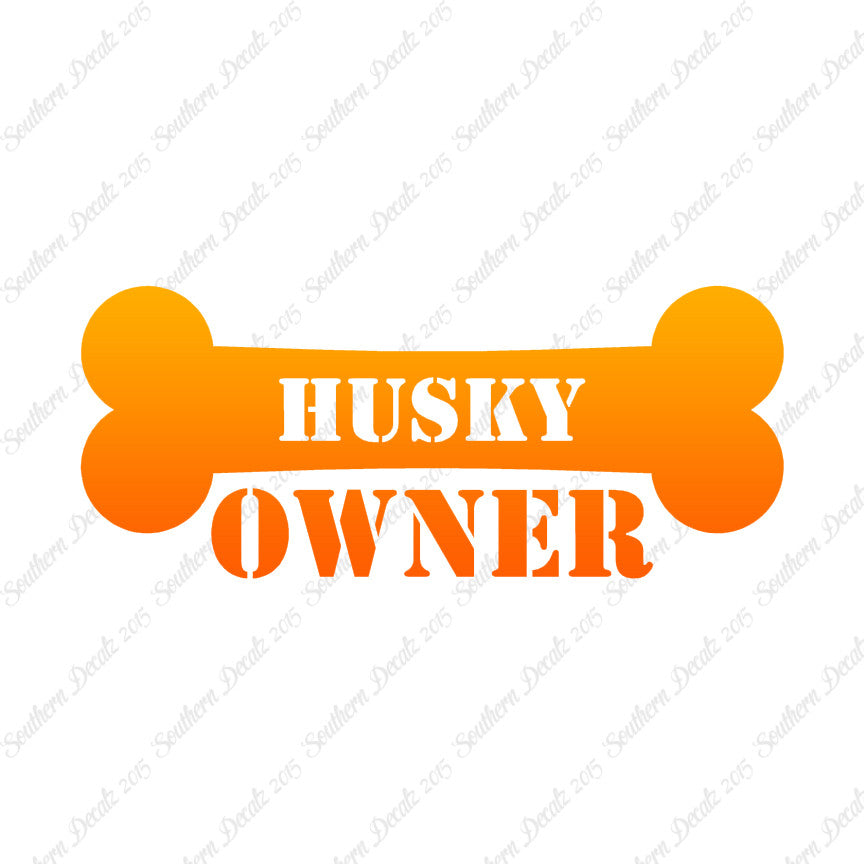 Husky Dog Owner Bone