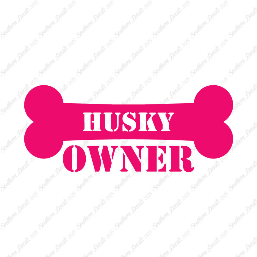 Husky Dog Owner Bone