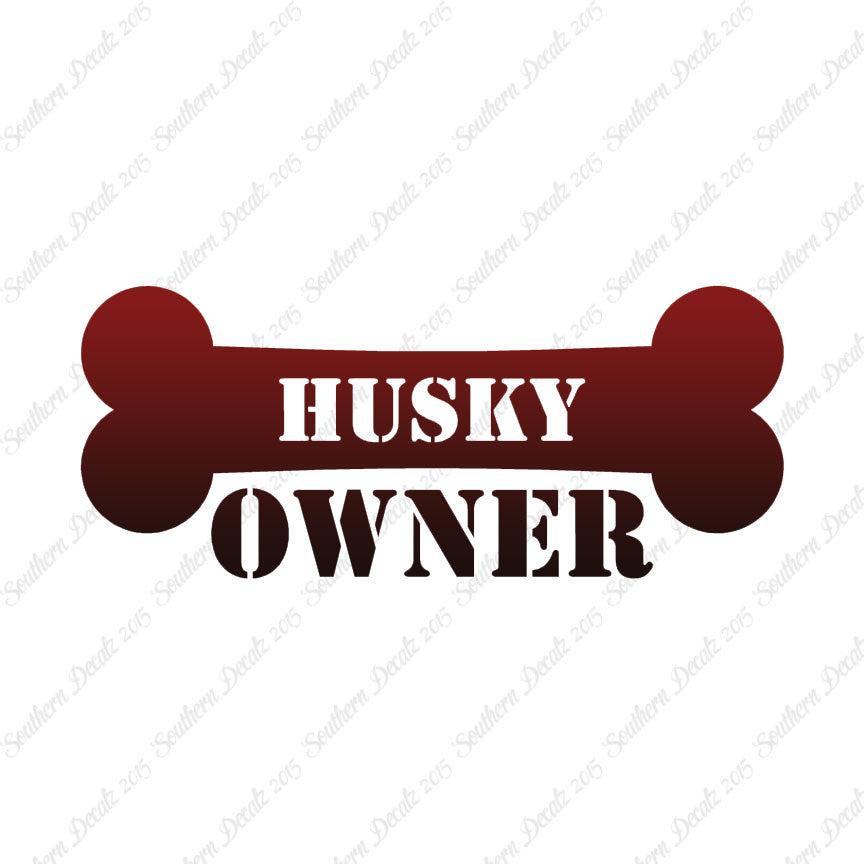 Husky Dog Owner Bone