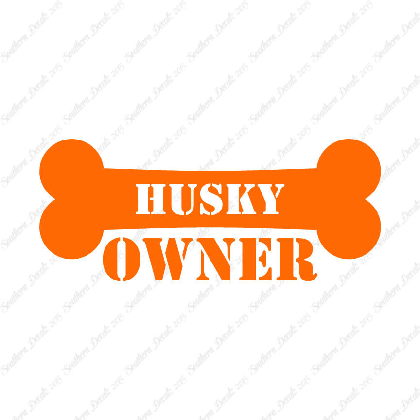Husky Dog Owner Bone