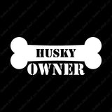 Husky Dog Owner Bone