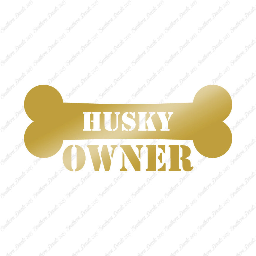 Husky Dog Owner Bone