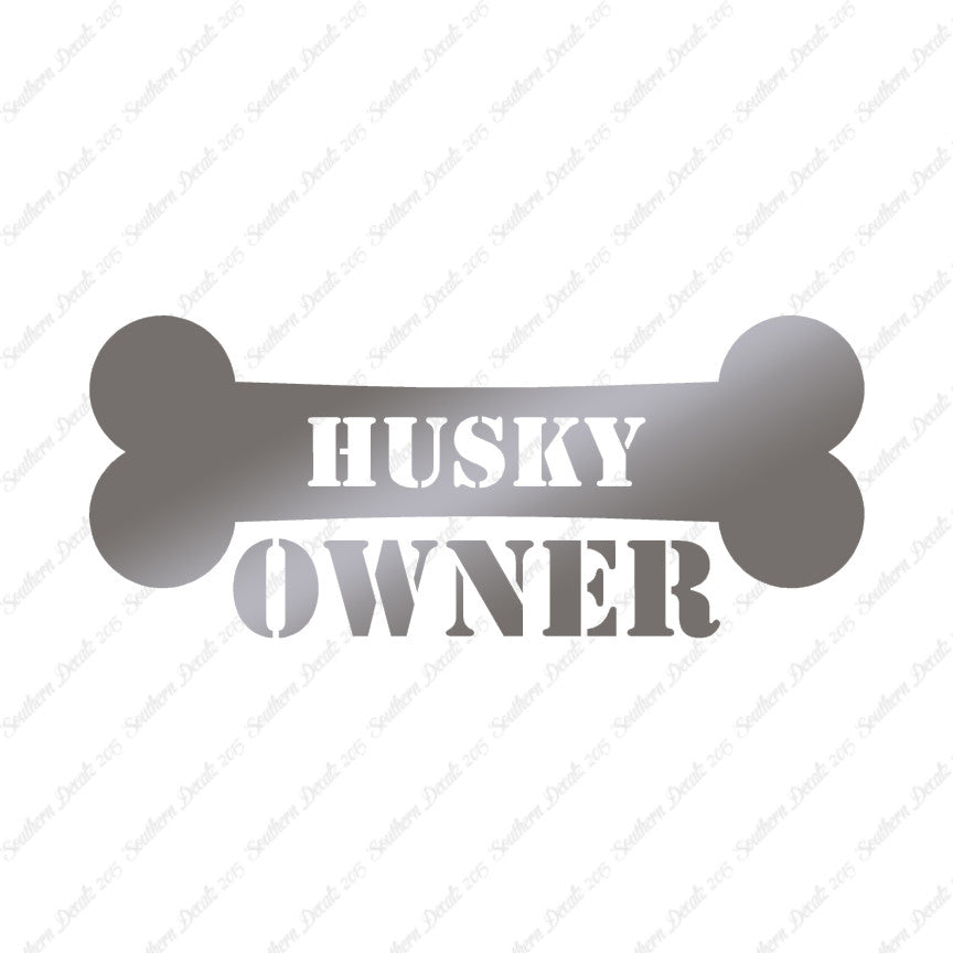 Husky Dog Owner Bone