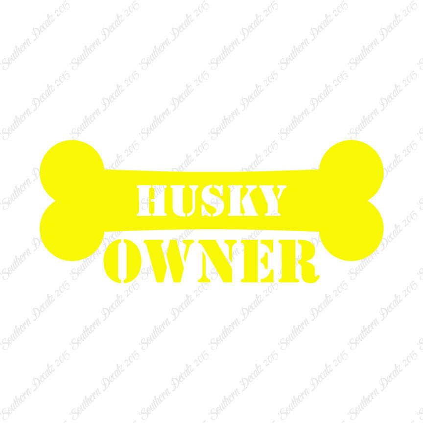 Husky Dog Owner Bone