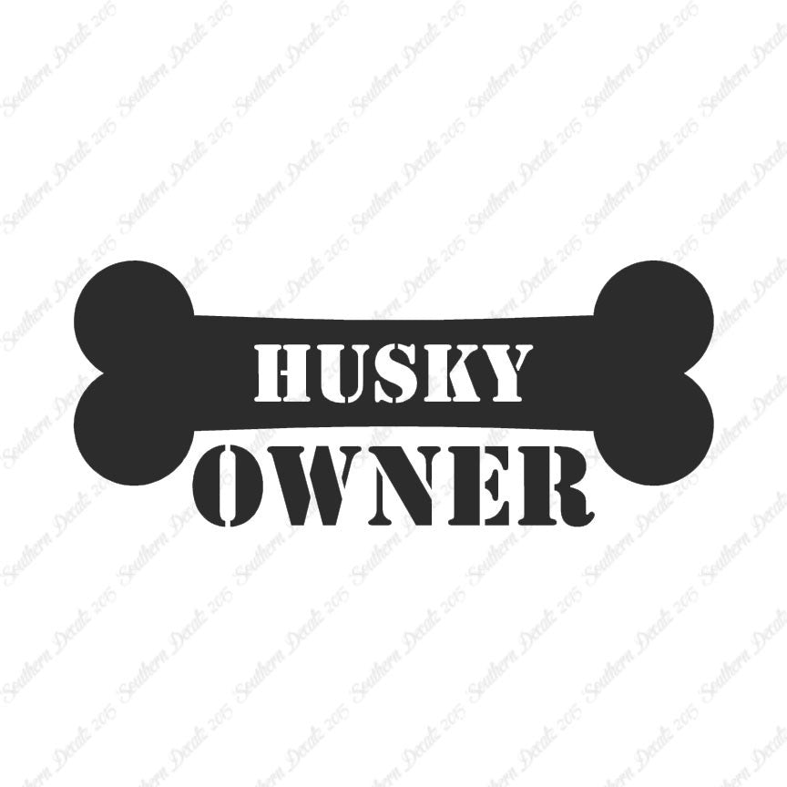 Husky Dog Owner Bone
