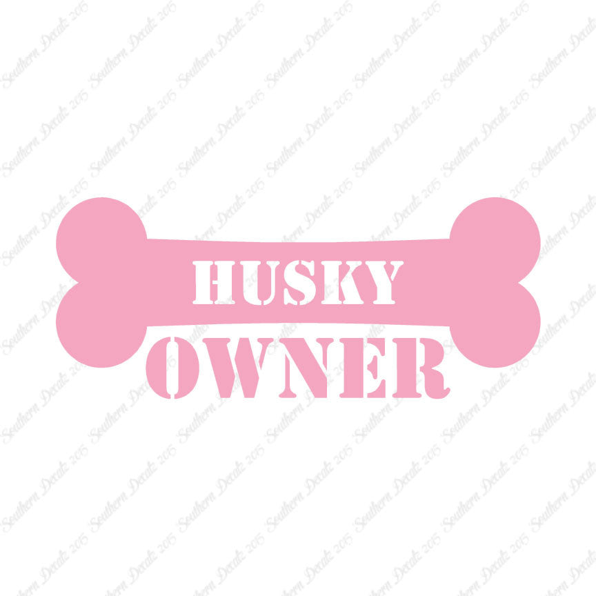 Husky Dog Owner Bone