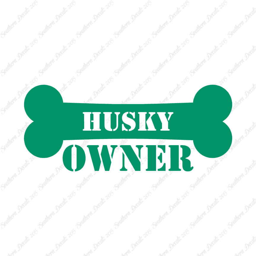 Husky Dog Owner Bone