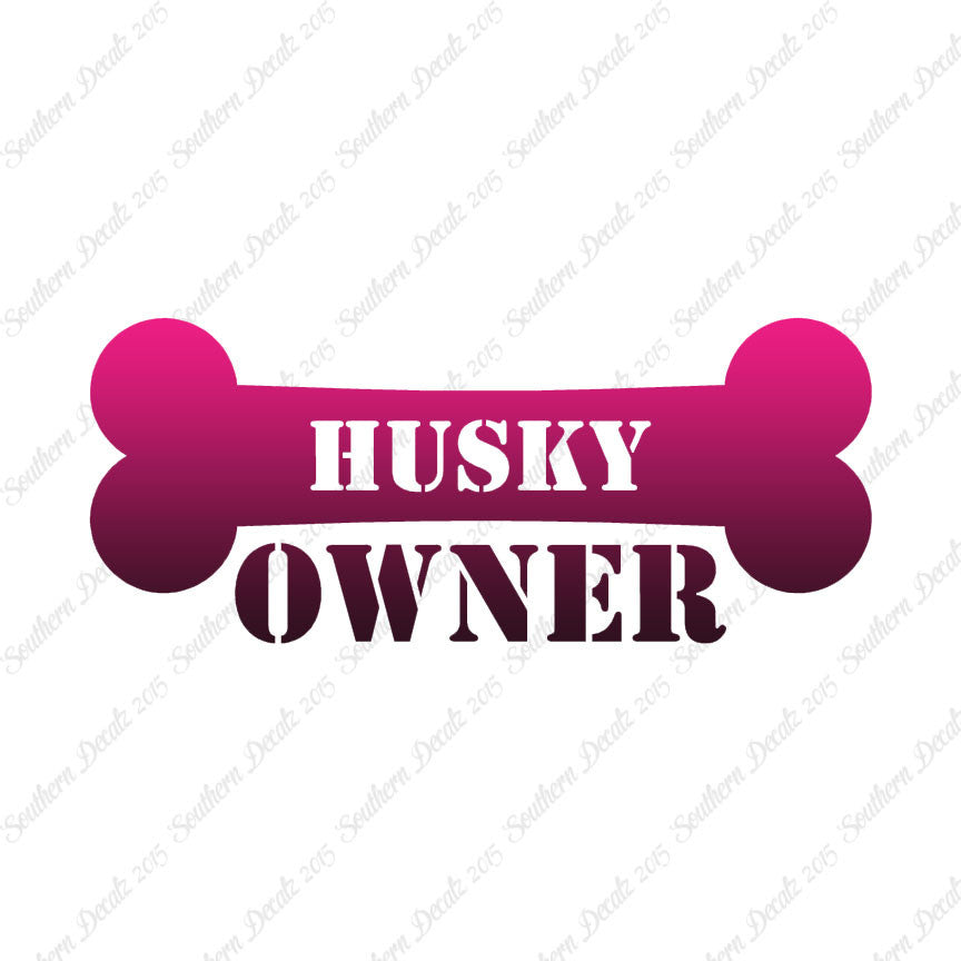 Husky Dog Owner Bone