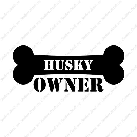 Husky Dog Owner Bone