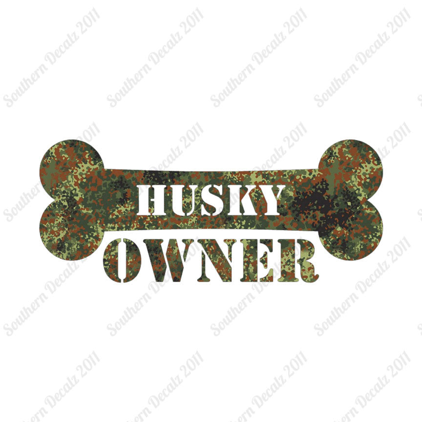 Husky Dog Owner Bone