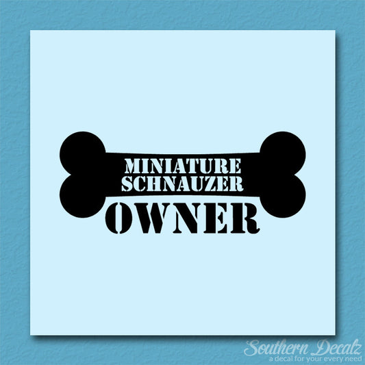Miniature Schnauzer Dog Owner Bone