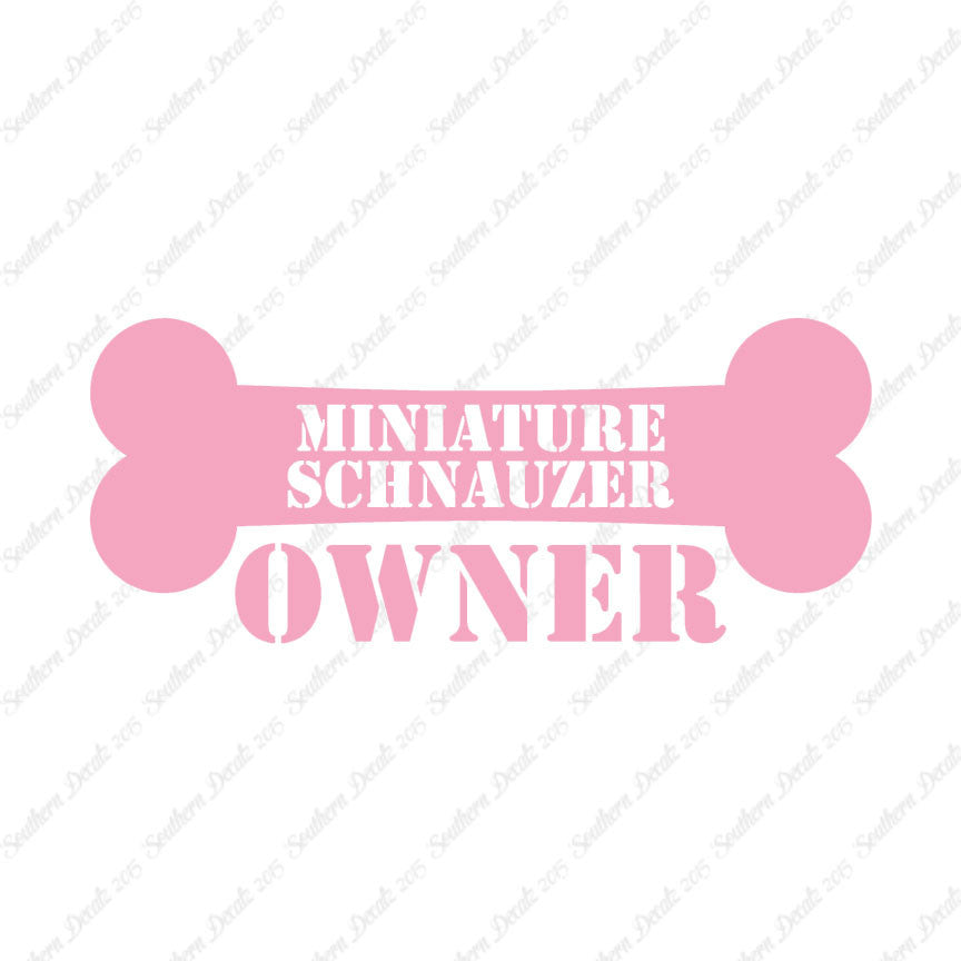 Miniature Schnauzer Dog Owner Bone