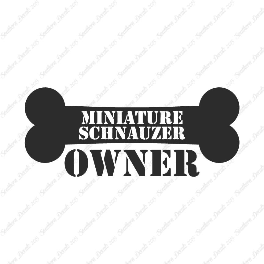 Miniature Schnauzer Dog Owner Bone