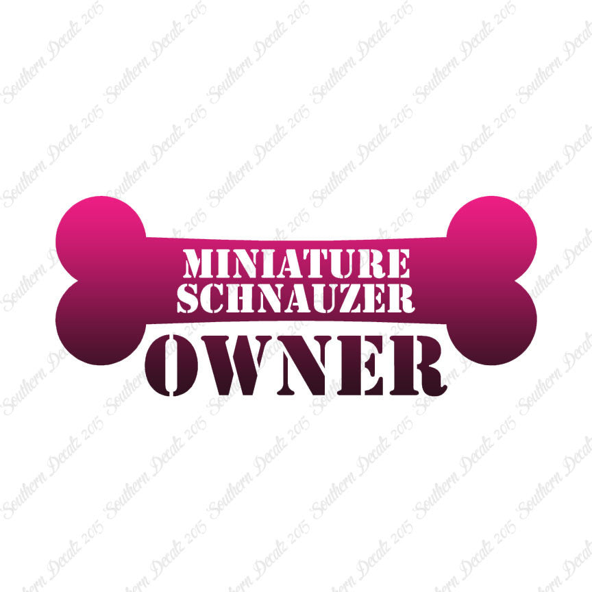 Miniature Schnauzer Dog Owner Bone