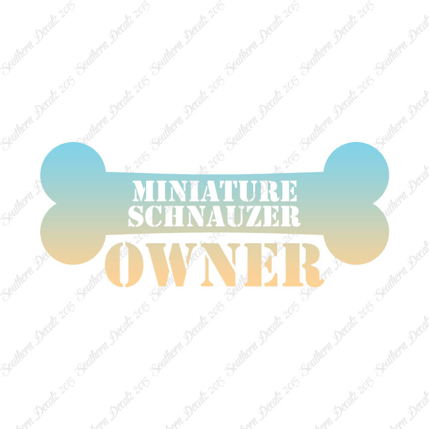 Miniature Schnauzer Dog Owner Bone