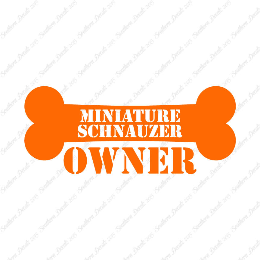 Miniature Schnauzer Dog Owner Bone