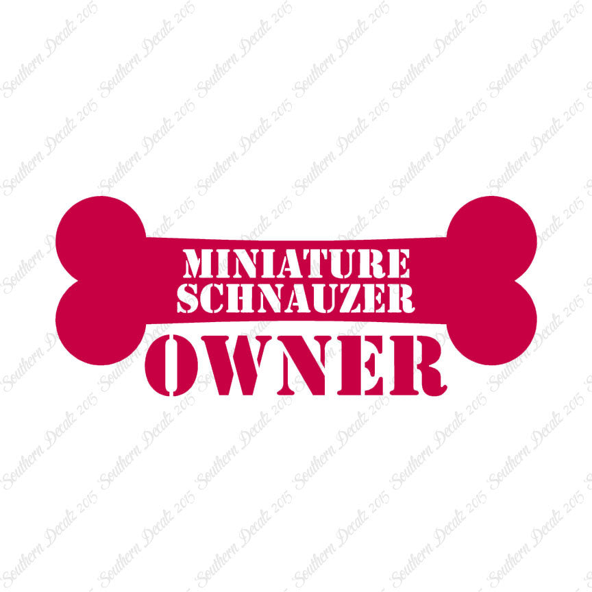 Miniature Schnauzer Dog Owner Bone