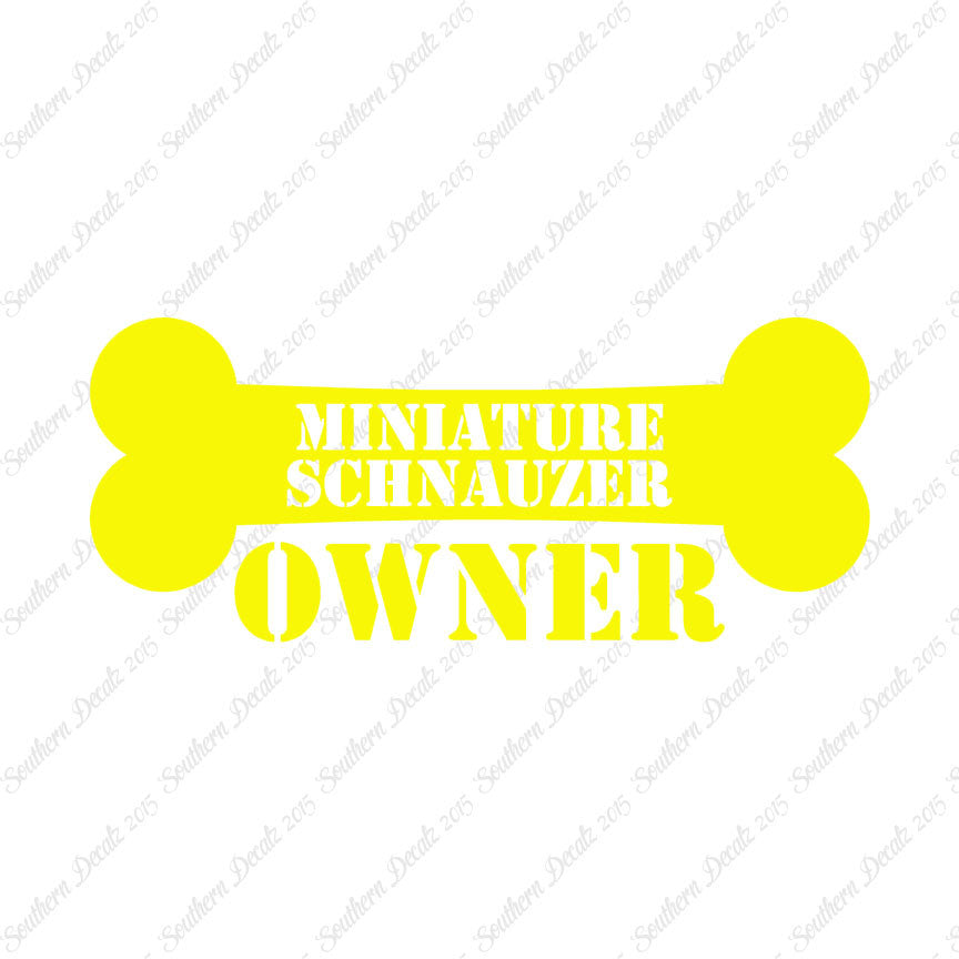 Miniature Schnauzer Dog Owner Bone