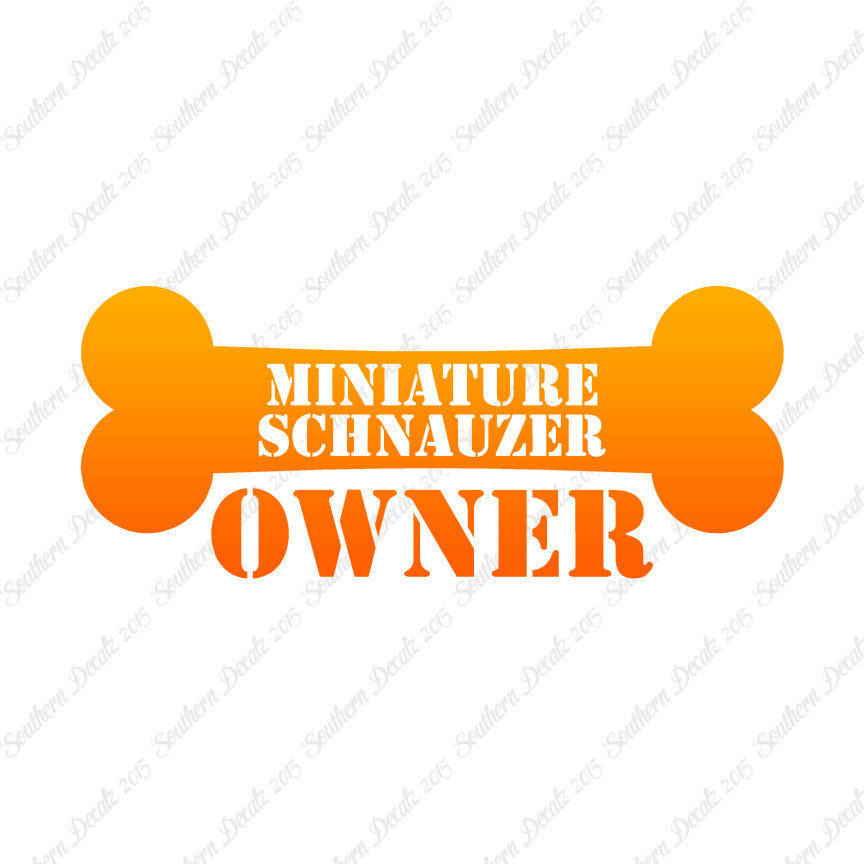 Miniature Schnauzer Dog Owner Bone