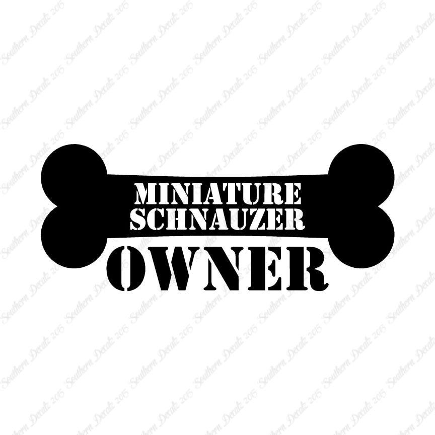Miniature Schnauzer Dog Owner Bone