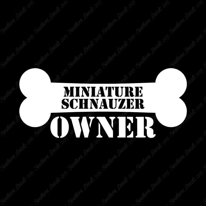 Miniature Schnauzer Dog Owner Bone