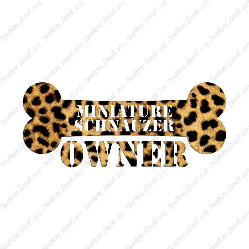 Miniature Schnauzer Dog Owner Bone