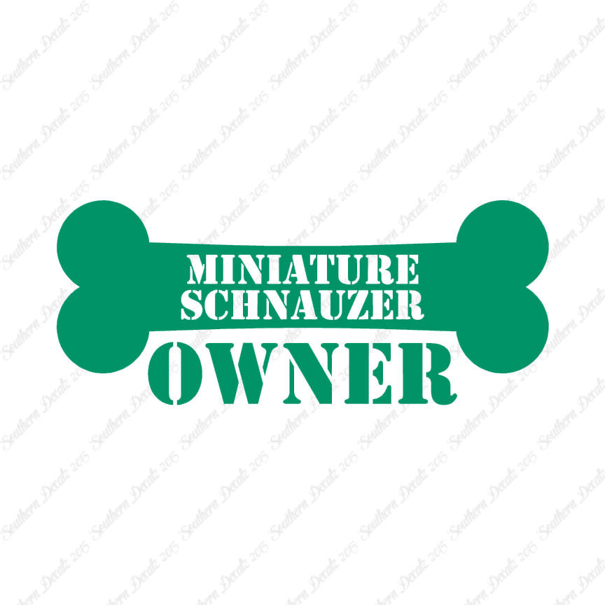 Miniature Schnauzer Dog Owner Bone