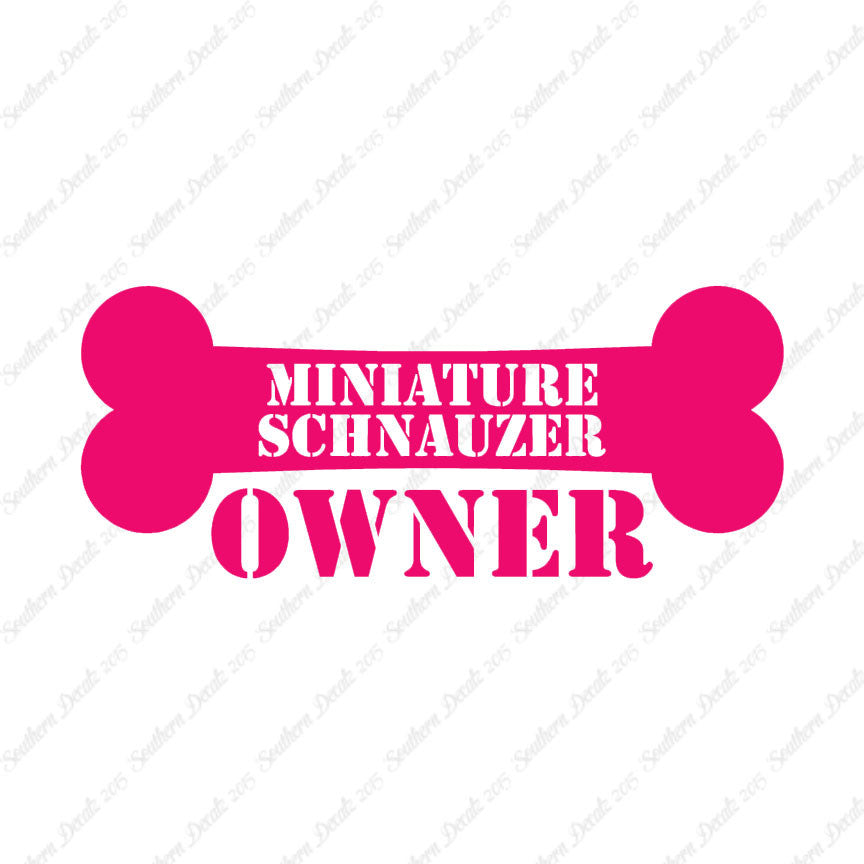 Miniature Schnauzer Dog Owner Bone