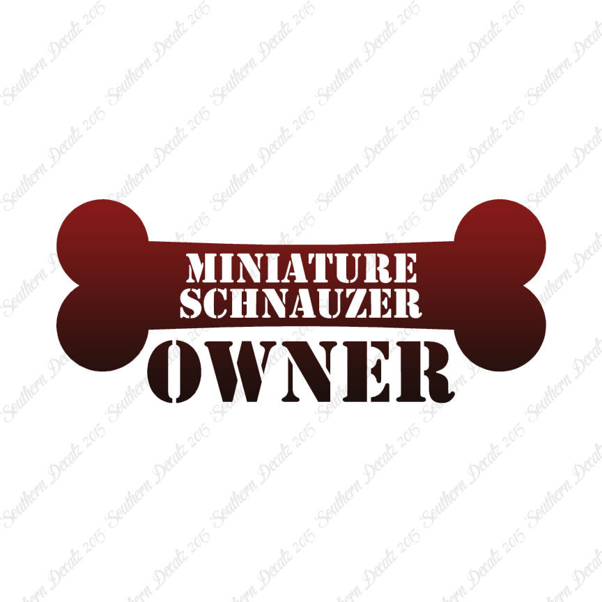 Miniature Schnauzer Dog Owner Bone