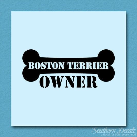 Boston Terrier Dog Owner Bone