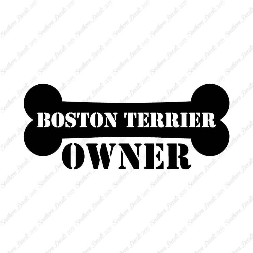 Boston Terrier Dog Owner Bone