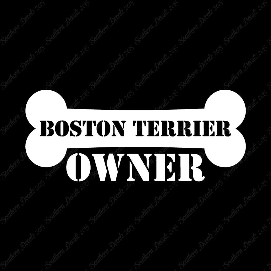 Boston Terrier Dog Owner Bone