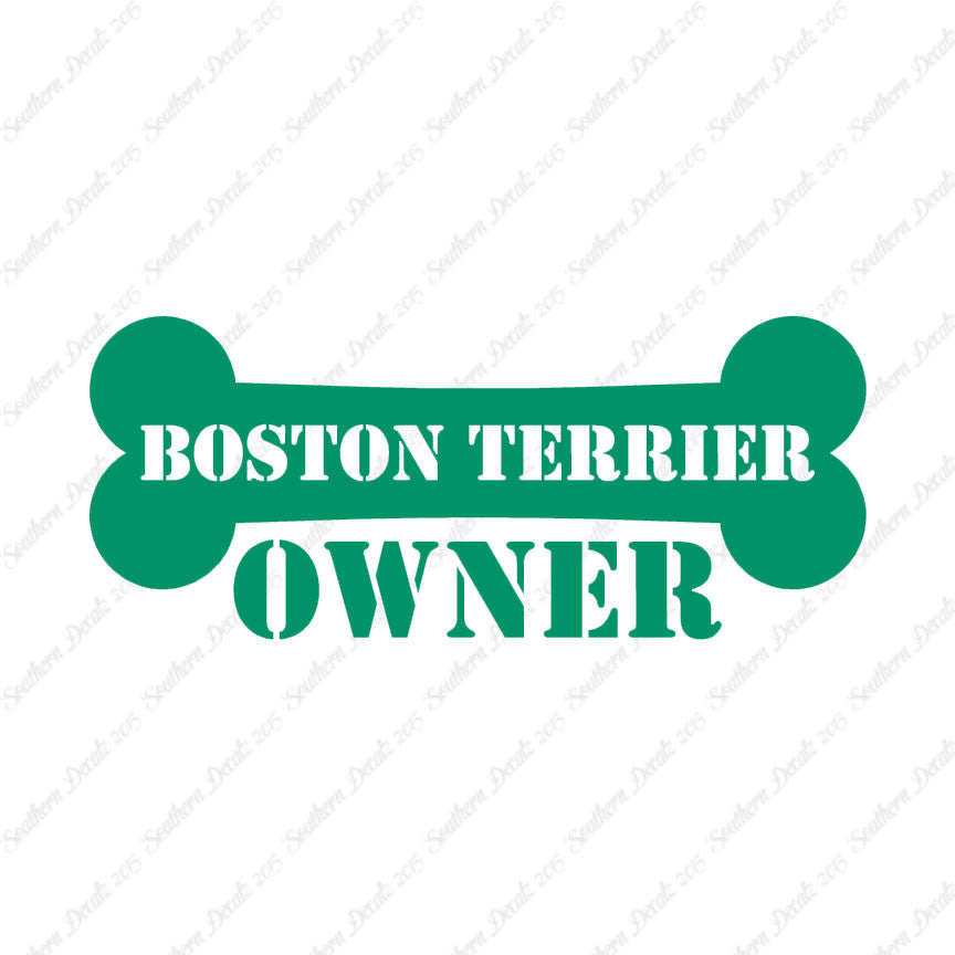 Boston Terrier Dog Owner Bone