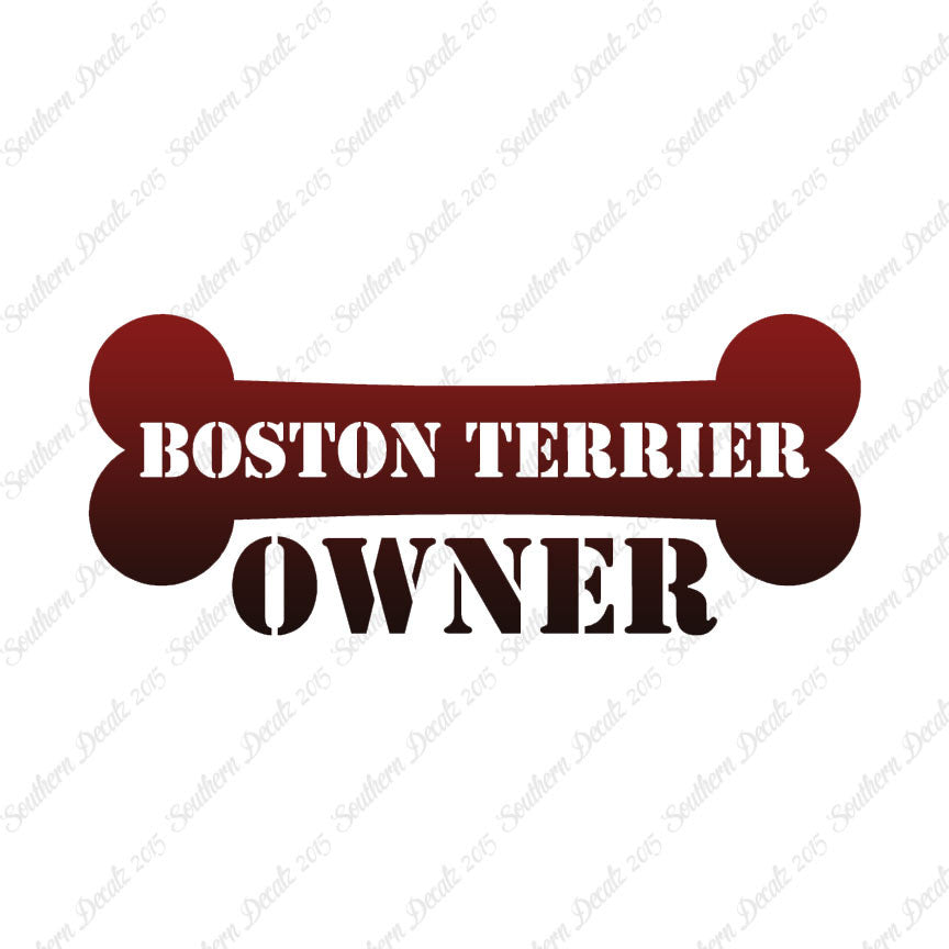 Boston Terrier Dog Owner Bone