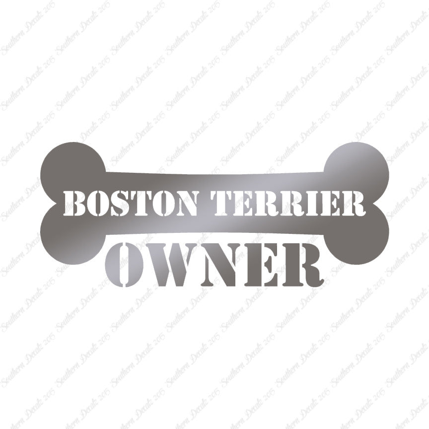 Boston Terrier Dog Owner Bone